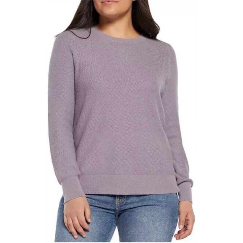 GAP Textured Knit Pullover Sweater Casual Everyday Light Purple Top‎ XS NWT